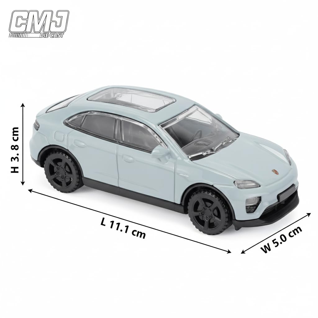 CMJ Porsche Macan 1:43 Diecast Model Car - Blue | Detailed